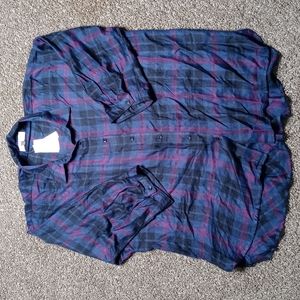 NWT Philosophy Woman Plaid Shirt